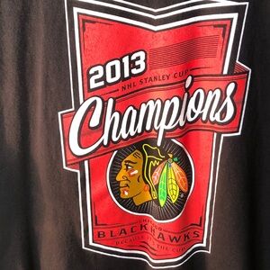 2013 NHL Stanley Cup Champions Chicago Blackhawks Black T-Shirt